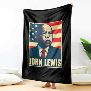 John Lewis Throw Blanket Black History Month TS14 Print Your Wear