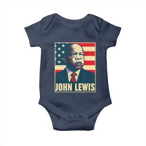 John Lewis Baby Onesie Black History Month TS14 Navy Print Your Wear