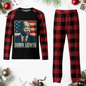 John Lewis Plaid Pajama Set Black History Month TS14 Buffalo Plaid Print Your Wear