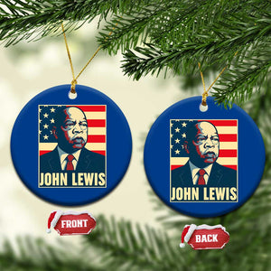 John Lewis Ceramic Ornament Black History Month TS14 1pc Blue Print Your Wear