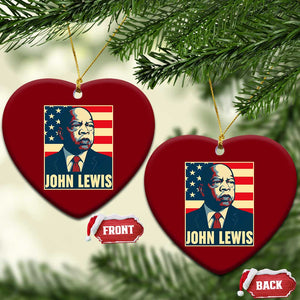 John Lewis Ceramic Ornament Black History Month TS14 Print Your Wear