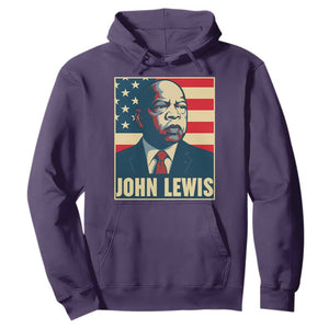 John Lewis Hoodie Black History Month TS14 Purple Print Your Wear
