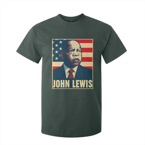 John Lewis T Shirt For Kid Black History Month TS14 Dark Forest Green Print Your Wear