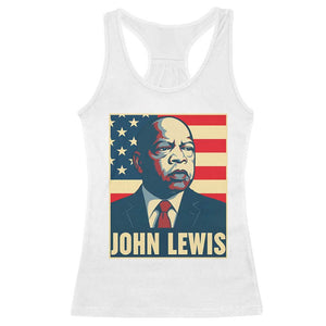 John Lewis Racerback Tank Top Black History Month TS14 White Print Your Wear