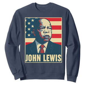 John Lewis Sweatshirt Black History Month TS14 Navy Print Your Wear