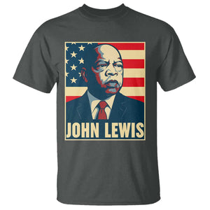 John Lewis T Shirt Black History Month TS14 Dark Heather Print Your Wear