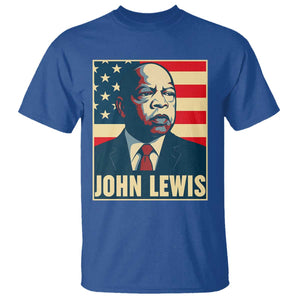 John Lewis T Shirt Black History Month TS14 Royal Blue Print Your Wear