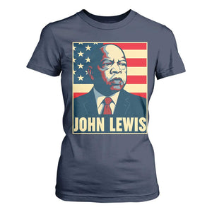 John Lewis T Shirt For Women Black History Month TS14 Navy Print Your Wear