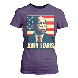 John Lewis T Shirt For Women Black History Month TS14 Purple Print Your Wear