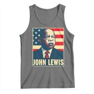 John Lewis Tank Top Black History Month TS14 Black Heather Print Your Wear