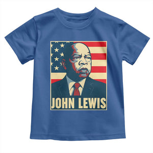 John Lewis Toddler T Shirt Black History Month TS14 Royal Blue Print Your Wear