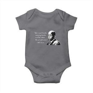 John Lewis Quote Baby Onesie - Black History Good Trouble Civil Rights Tribute TS14 Charcoal Print Your Wear