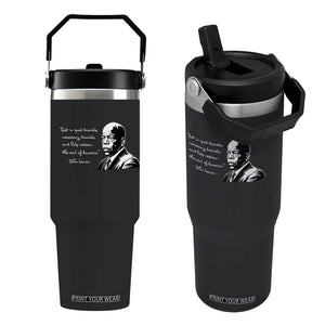John Lewis Quote Flip Straw Tumbler Black History Good Trouble TS14 One Size: 30 oz Black Print Your Wear