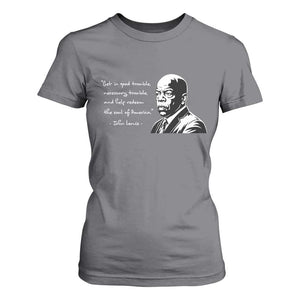 John Lewis Quote T Shirt For Women Black History Good Trouble TS14 Charcoal Print Your Wear