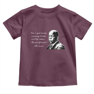 John Lewis Quote Toddler T Shirt Black History Good Trouble TS14 Maroon Print Your Wear