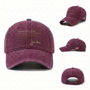 John Lewis Quote Washed Cotton Baseball Cap Black History Month TS14 Washed Cap Universal Fit Burgundy Print Your Wear