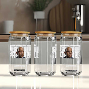 John Lewis Quote Affrican American Glass Can Black History Good Trouble TS14 Print Your Wear
