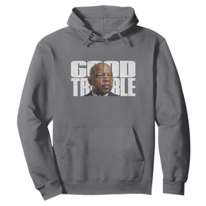 John Lewis Quote Affrican American Hoodie Black History Good Trouble TS14 Charcoal Print Your Wear