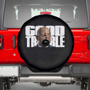 John Lewis Quote Affrican American Spare Tire Cover Black History Good Trouble TS14 Black Print Your Wear