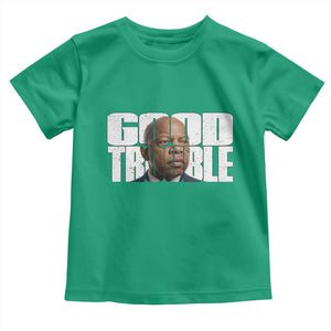 John Lewis Quote Affrican American Toddler T Shirt Black History Good Trouble TS14 Irish Green Print Your Wear