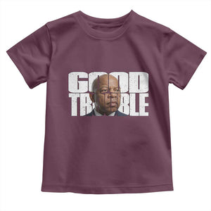 John Lewis Quote Affrican American Toddler T Shirt Black History Good Trouble TS14 Maroon Print Your Wear