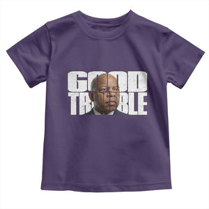 John Lewis Quote Affrican American Toddler T Shirt Black History Good Trouble TS14 Purple Print Your Wear