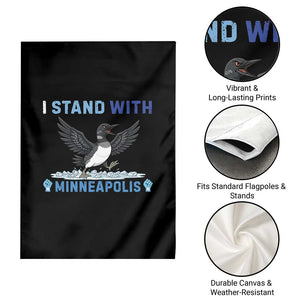 I Stand With Minneapolis Garden Flag Loon Minnesota Resist Anti ICE Immigration Protest TS14 Print Your Wear