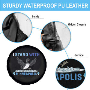 I Stand With Minneapolis Spare Tire Cover Loon Minnesota Resist Anti ICE Immigration Protest TS14 Print Your Wear