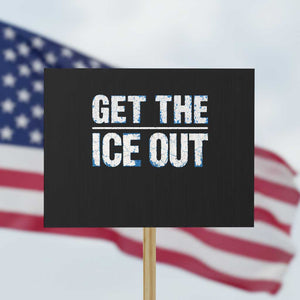 Minnesota Resist Anti ICE Immigration Protest Ladies Protest Sign TS14 Horizontal 18" × 24" Black Print Your Wear