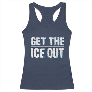 Minnesota Resist Anti ICE Immigration Protest Ladies Racerback Tank Top TS14 Navy Print Your Wear