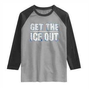 Minnesota Resist Anti ICE Immigration Protest Ladies Raglan Shirt TS14 Sport Gray Black Print Your Wear