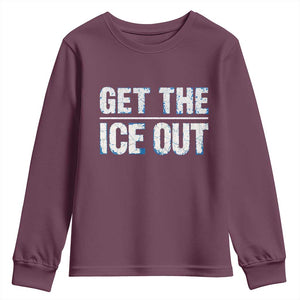 Minnesota Resist Anti ICE Immigration Protest Ladies Youth Sweatshirt TS14 Maroon Print Your Wear