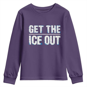 Minnesota Resist Anti ICE Immigration Protest Ladies Youth Sweatshirt TS14 Purple Print Your Wear