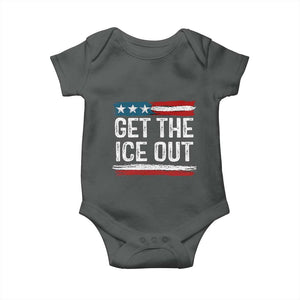 Anti ICE Immigration Protest Human Rights Baby Onesie TS14 Dark Heather Print Your Wear