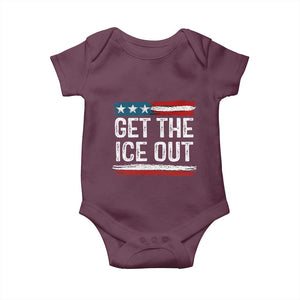 Anti ICE Immigration Protest Human Rights Baby Onesie TS14 Maroon Print Your Wear