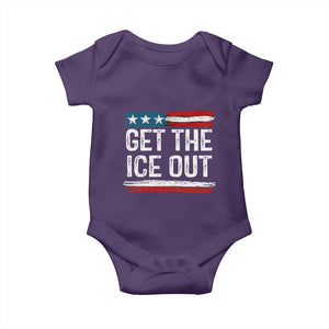 Anti ICE Immigration Protest Human Rights Baby Onesie TS14 Purple Print Your Wear