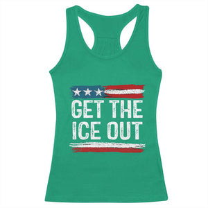 Anti ICE Immigration Protest Human Rights Racerback Tank Top TS14 Irish Green Print Your Wear