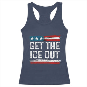 Anti ICE Immigration Protest Human Rights Racerback Tank Top TS14 Navy Print Your Wear