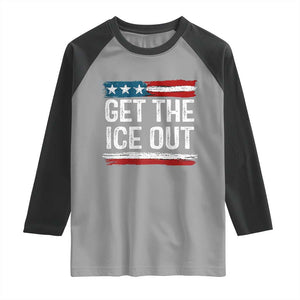 Anti ICE Immigration Protest Human Rights Raglan Shirt TS14 Sport Gray Black Print Your Wear