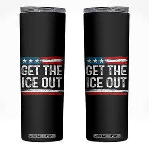 Anti ICE Immigration Protest Human Rights Skinny Tumbler TS14 Black Print Your Wear