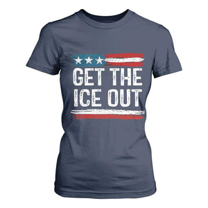 Anti ICE Immigration Protest Human Rights T Shirt For Women TS14 Navy Print Your Wear
