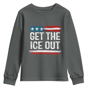 Anti ICE Immigration Protest Human Rights Youth Sweatshirt TS14 Dark Heather Print Your Wear
