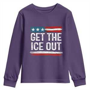 Anti ICE Immigration Protest Human Rights Youth Sweatshirt TS14 Purple Print Your Wear