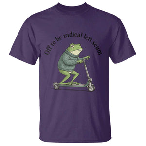 Funny Frog Anti ICE Political Protest T Shirt Off To Be Radical Left Scum TS14 Purple Print Your Wear