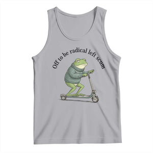Funny Frog Anti ICE Political Protest Tank Top Off To Be Radical Left Scum TS14 Athletic Heather Print Your Wear