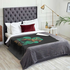 How Lucky Are We Throw Blanket Cowboy Western Irish St Patrick's Day TS14 Print Your Wear