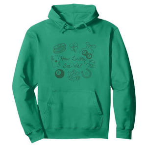 How Lucky Are We Hoodie Irish Shamrock Horseshoe St Patricks Day TS14 Irish Green Print Your Wear