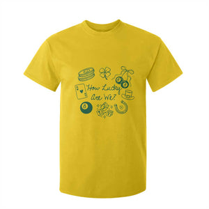 How Lucky Are We T Shirt For Kid Irish Shamrock Horseshoe St Patricks Day TS14 Daisy Print Your Wear