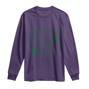 How Lucky Are We Long Sleeve Shirt Irish Shamrock Horseshoe St Patricks Day TS14 Purple Print Your Wear