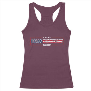 Cesar Chavez Racerback Tank Top Hispanic Heritage Month Mexican Immigrant TS14 Maroon Print Your Wear